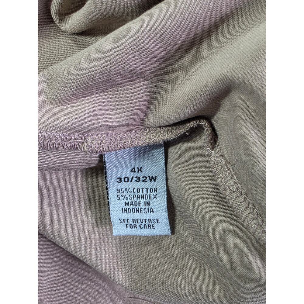 Catherines Suprema Collection Pants Womens 4X 30/32 Tan Pull On Stretch Pockets - Picture 8 of 14